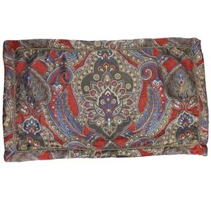 Croscill Margaux King Pillow Shams Set 2 Jacquard Corded Trim Medallion